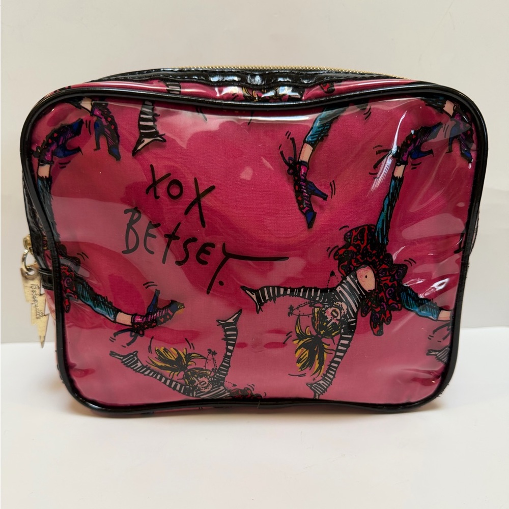 BETSEY Johnson Makeup Bag EUC